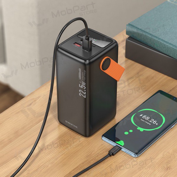Bateria externa Power Bank Borofone BJ66B 22.5W+PD20W 60000mAh preto