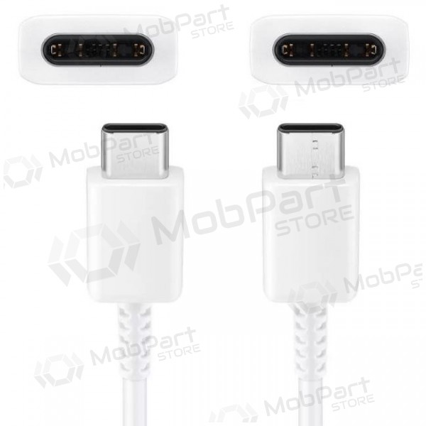 USB cabo original Samsung EP-DA705BWE 25W 3A Type-C-Type-C 1.0m branco