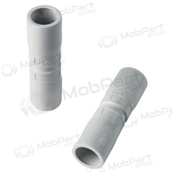 Tiesus sujungimas Elettrocanali EC74016 (D16, cinza (RAL7035), su išplatintu galu, behalogenis)