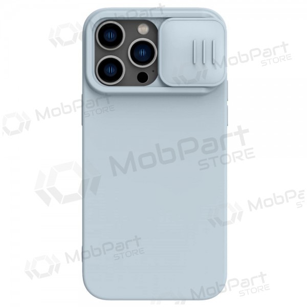 Apple iPhone 15 Pro Max capa „Nillkin Silicone“ (cinza)