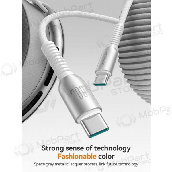USB cabo Joyroom S-A51 USB-C to USB-C 60W 1.2m cinza