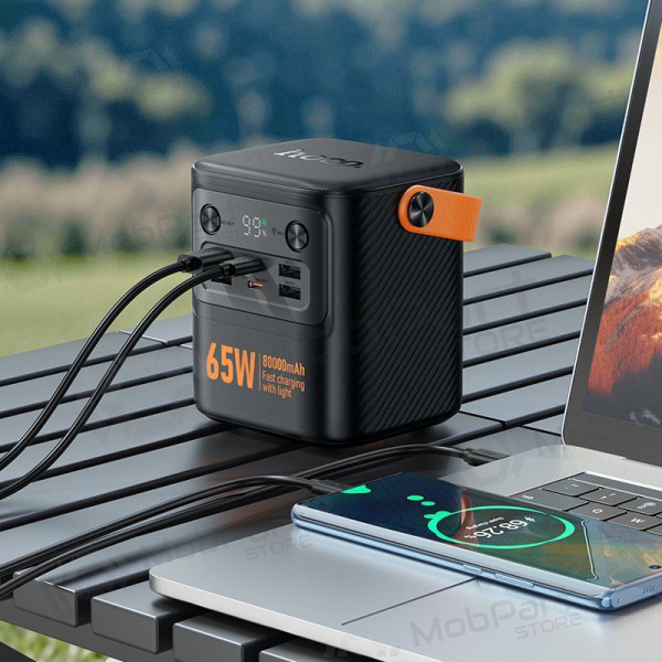Bateria externa Power Bank Hoco J152 Pro PD65W 80000mAh preto