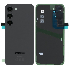 Capa traseira Samsung Galaxy S23 (preta) (original)
