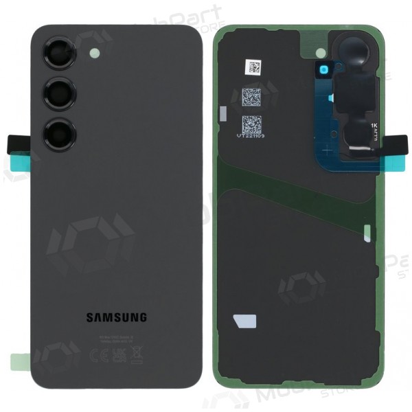 Capa traseira Samsung Galaxy S23 (preta) (original)