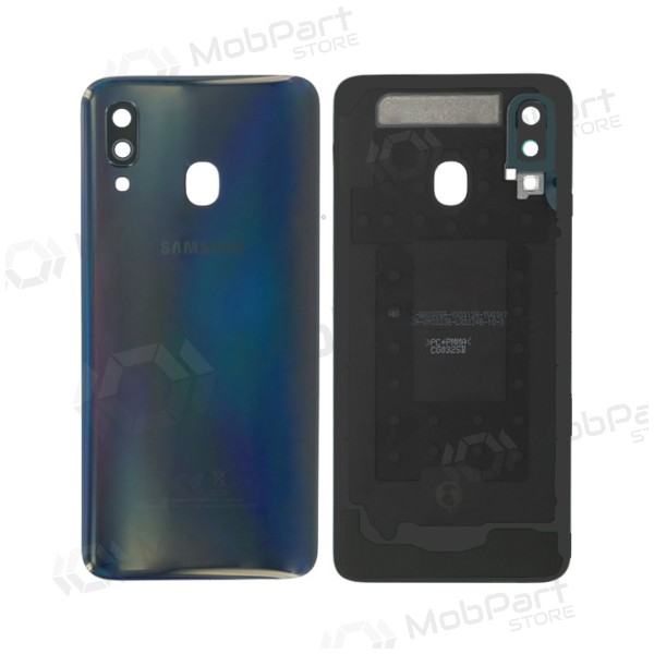 Samsung A405 Galaxy A40 2019 tampa traseira da bateria (preto) (usado grade B, original) Samsung A405 Galaxy A40 2019 tampa traseira da bateria (preto) (usado grade B, original)