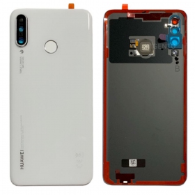 Huawei P30 Lite / P30 Lite New Edition 2020 48MP tampa traseira da bateria branco (Pearl White) (usado grade A, original)