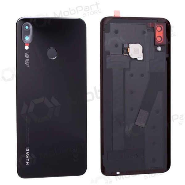 Huawei P Smart Plus tampa traseira da bateria (preto) (usado grade A, original)