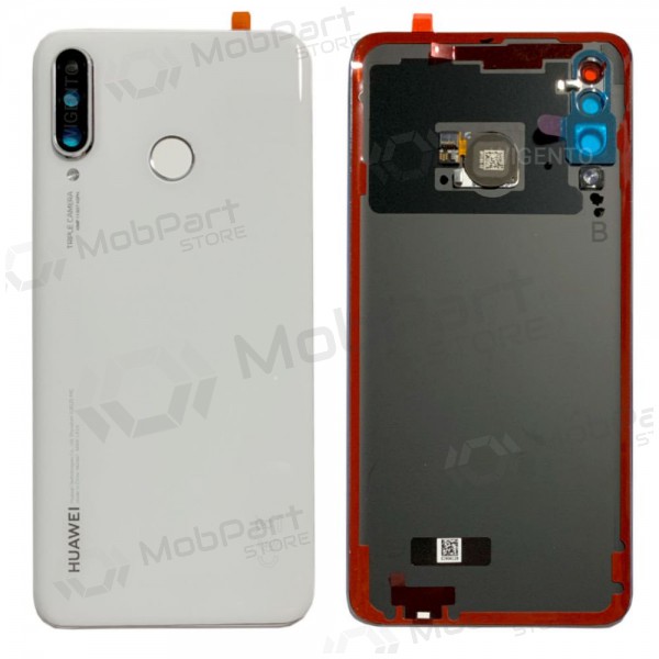 Huawei P30 Lite / P30 Lite New Edition 2020 48MP tampa traseira da bateria branco (Pearl White) (usado grade A, original)