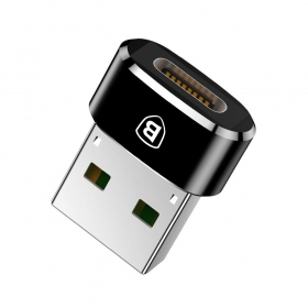 Adaptador Baseus Type-C to USB-A preto CAAOTG-01