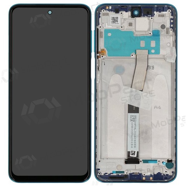 Xiaomi Redmi Note 9 Pro / Note 9S ecrã (azul) (com moldura) (Premium)