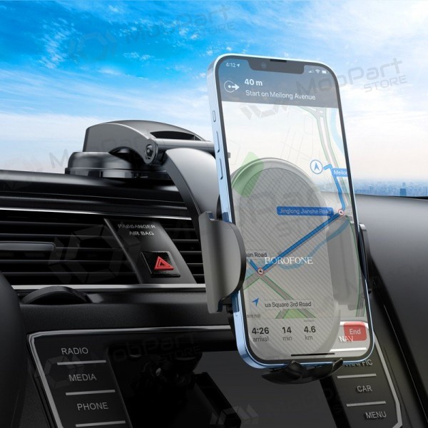 Suporte automotivo de telefone Borofone BH73 no painel, junto ao para-brisa 4.5-7.0 polegadas.