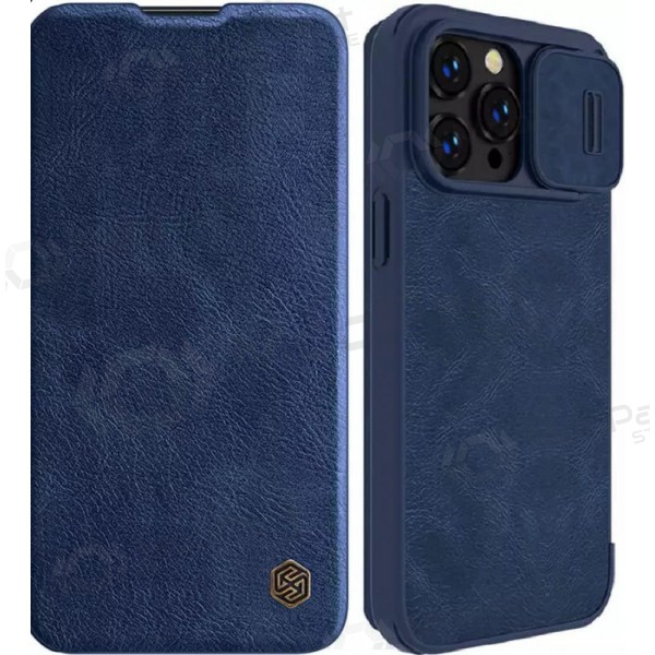Apple iPhone 14 Pro capa „Nillkin Leather“ (azul)