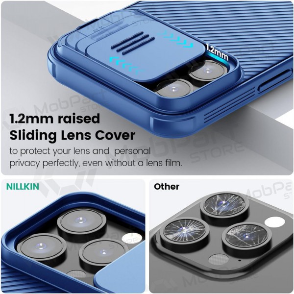 Apple iPhone 14 capa „Nillkin CamShield Pro“ (azul)