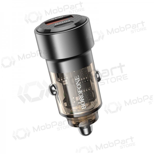 Carregador automobilinis Borofone BZ20 PD20W+QC3.0 38W preto