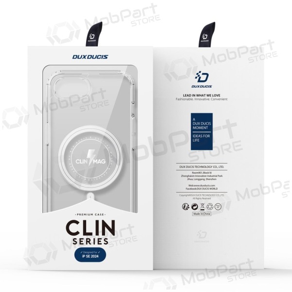 Capa para Apple iPhone 16e, 17e - Dux Ducis Clin Magsafe (transparente)