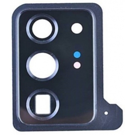 Samsung N985 / N986 Galaxy Note 20 Ultra lente vidro da câmera (preto) (com moldura)