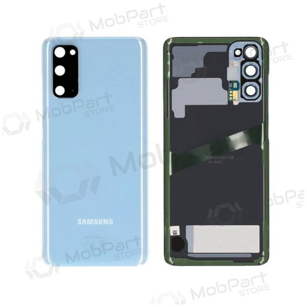 Samsung G981F / G980 Galaxy S20 tampa traseira da bateria (Cloud Blue) (usado grade C, original)