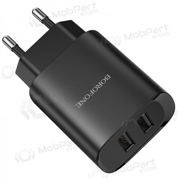 Carregador Borofone BN2 2xUSB 2.1A (preto)