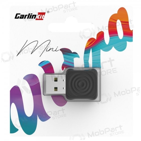 Adaptador CarPlay Carlinkit Mini Ultra1 sem fio Android Auto preto