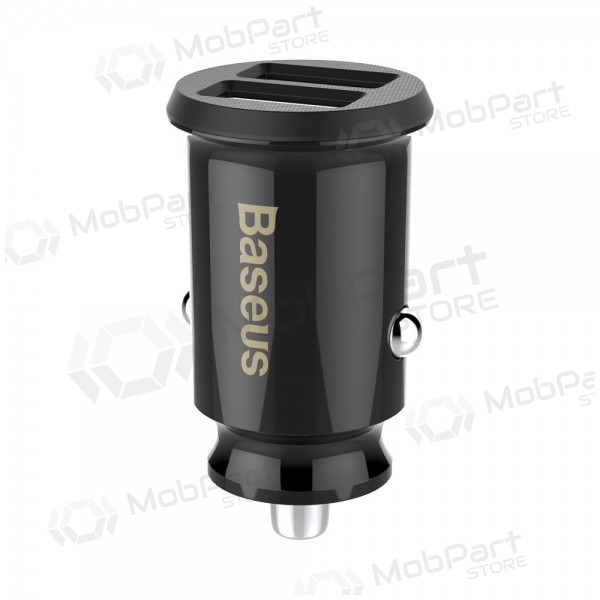 Carregador automobilinis Baseus Grain (3.1A) x 2 USB CCALL-ML01 (preto)