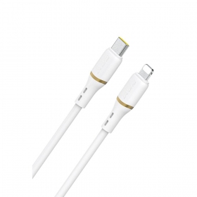 Cabo Lightning Dudao L25X USB-C para Lightning 1 m 30 W branco