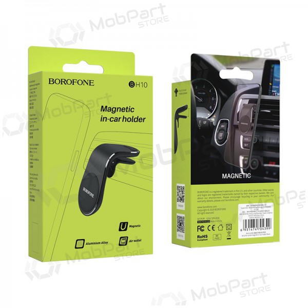 Automobilinis Universal telefono laikiklis Borofone BH10, mounted on ventilation grilles, magnetic, preto