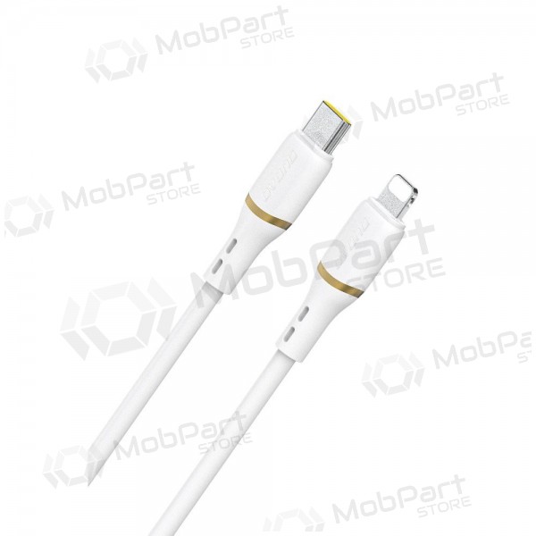 Cabo Lightning Dudao L25X USB-C para Lightning 1 m 30 W branco