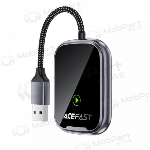 Adaptador CarPlay Acefast QC1 sem fio Android Auto preto