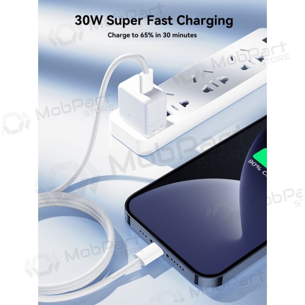 USB cabo Joyroom S-A45 USB-C to Lightning 30W 1.2m branco