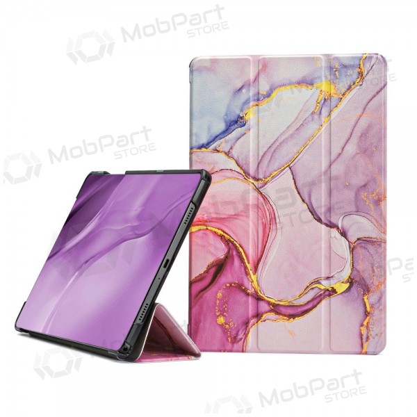 Capa Samsung Galaxy Tab A9+, Tab A11+ - Smart Leather (marble)