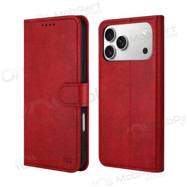 Capa HDD Clasp Wallet Case Samsung A165 A16 4G/A166 A16 5G vermelho
