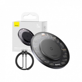 Carregador sem fio Baseus BS-W530 15 W Qi preto