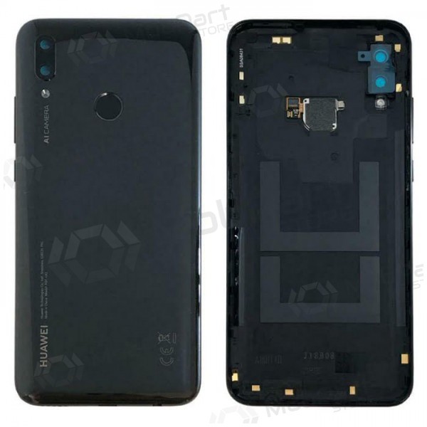 Huawei P Smart 2019 tampa traseira da bateria (preto) (usado grade C, original)