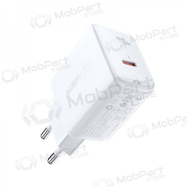 Carregador buitinis Acefast A1 PD20W USB-C branco