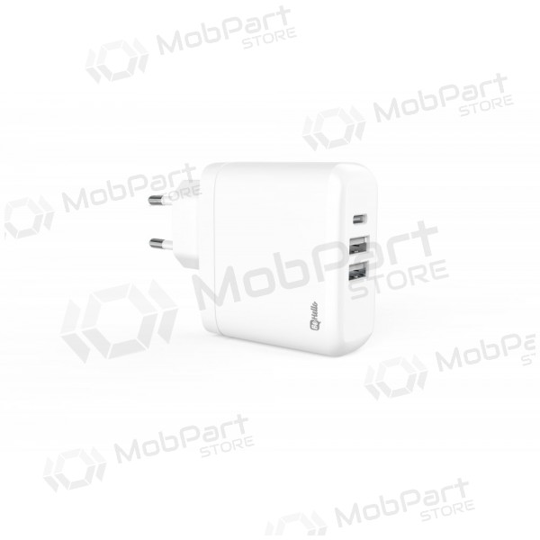Carregador BeHello USB-C 45W PD + 2 USB (branco)