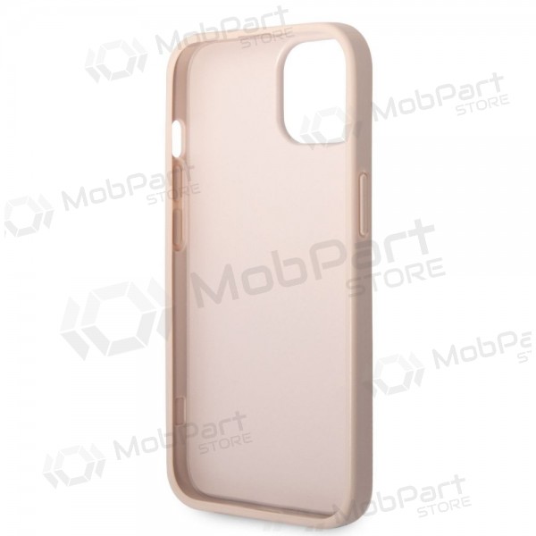 Capa para Apple iPhone 14 - Guess PU 4G Metal Logo (rosa)