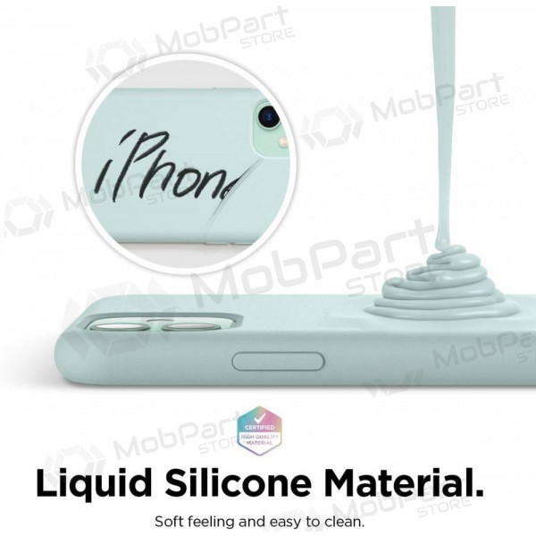 Capa para Apple iPhone 14 - Liquid Silicone (menta)