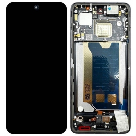 Tela Xiaomi Poco F7 Pro 5G (preta) (com moldura) (original)