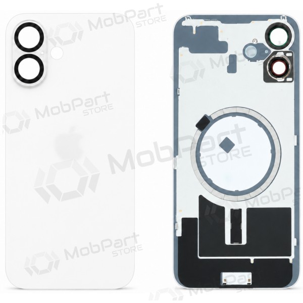 Capa traseira para Apple iPhone 16 (branca) - Premium