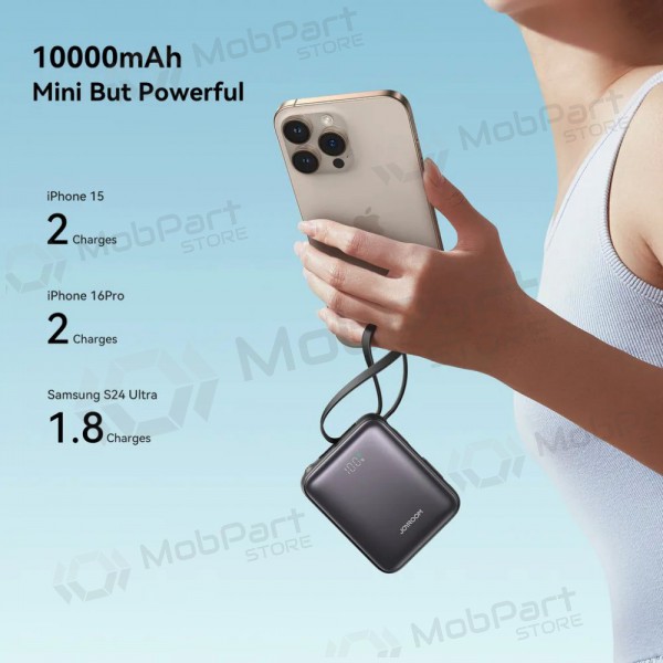 Bateria externa Power Bank Joyroom JR-PBF27 22.5W Mini 10000mAh preto Bateria externa Power Bank Joyroom JR-PBF27 22.5W Mini 10000mAh preto