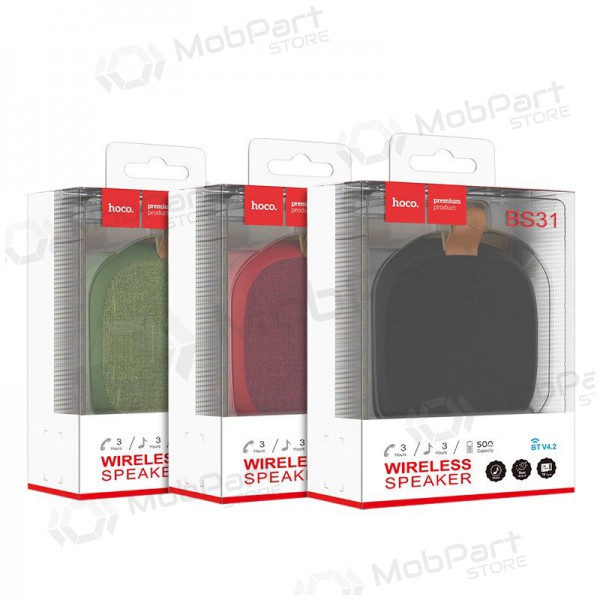 Coluna Bluetooth portátil Hoco BS31 (vermelha)