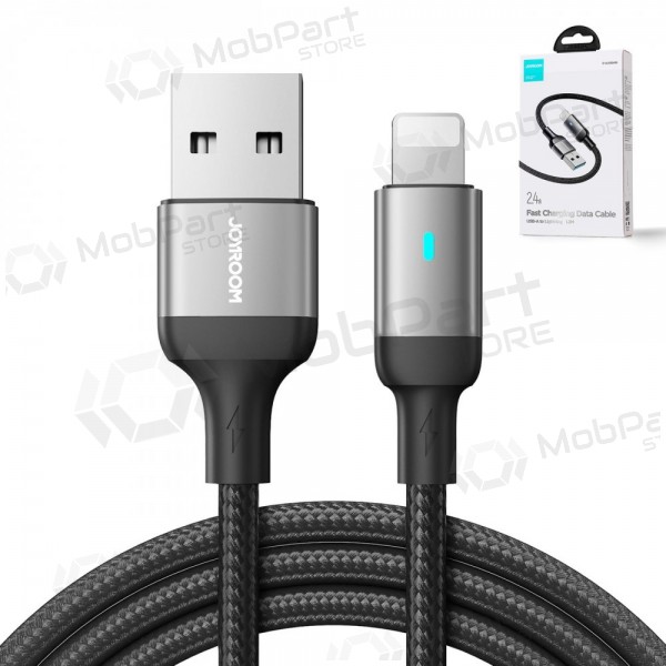 USB cabo Joyroom S-UL012A10 USB to Lightning 2.4A 1.2m preto