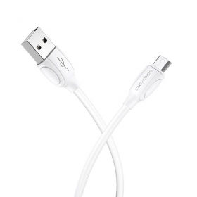 USB cabo Borofone BX19 USB-A to MicroUSB 1.0m branco