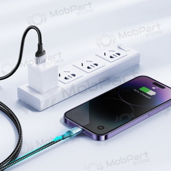 USB cabo Joyroom S-UL012A10 USB to Lightning 2.4A 1.2m preto