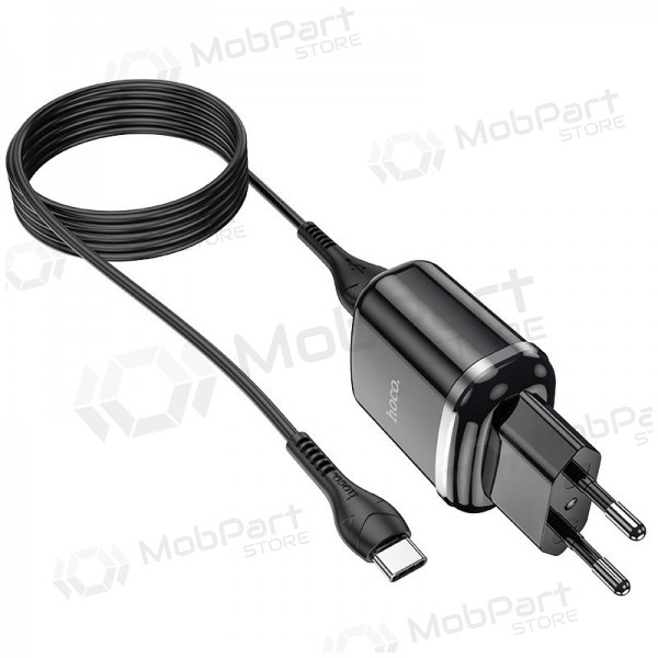 Carregador Hoco N4 + Type-C (2.4A) (preto)