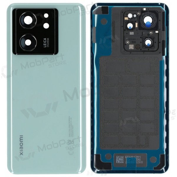 Capa traseira Xiaomi 13T, 13T Pro com vidro da câmara (verde) (Premium)