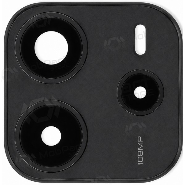 Vidro da câmera com moldura para Xiaomi Redmi Note 14 5G (preto)