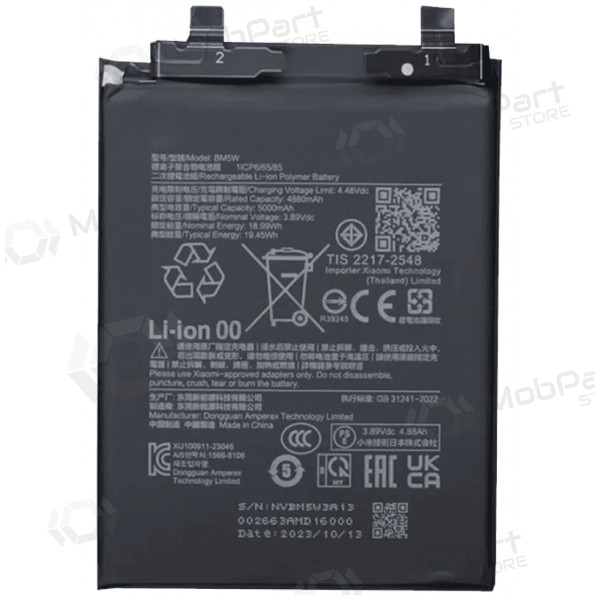 Bateria para Xiaomi 14T Pro 5G, Poco F6 Pro 5G, acumulador (BM5W) - Premium