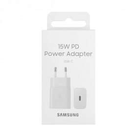 Carregador original Samsung EP-T1510NWEGEU 15W na embalagem branco