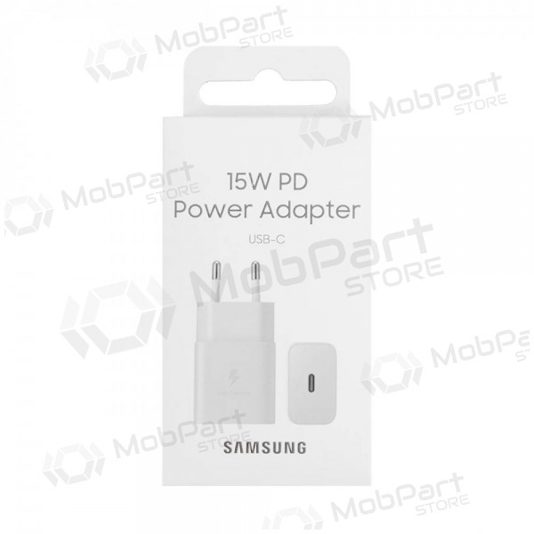 Carregador original Samsung EP-T1510NWEGEU 15W na embalagem branco